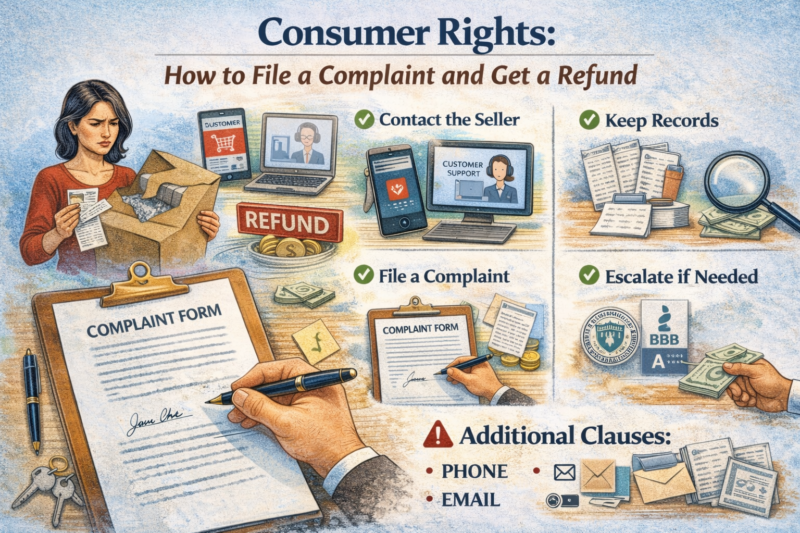 Consumer Rights: How to File a Complaint and Get a Refund