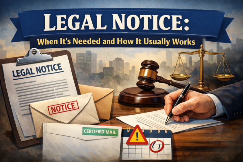 Legal Notice: When It’s Needed and How It Usually Works
