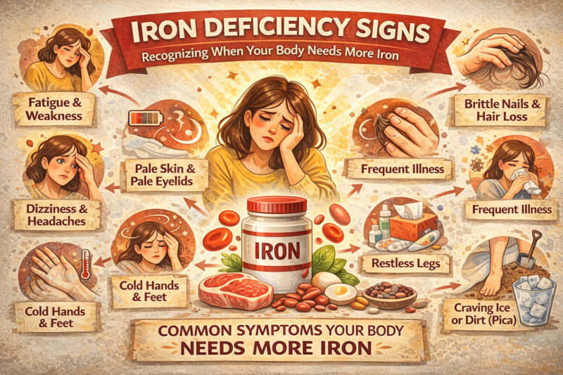 Iron Deficiency Signs: Recognizing When Your Body Needs More Iron