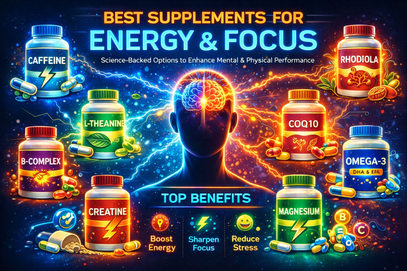 Best Supplements for Energy and Focus