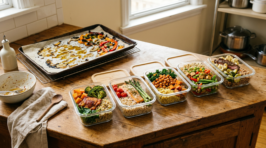 Meal Prep for Beginners: One Hour, Five Weekday Lunches